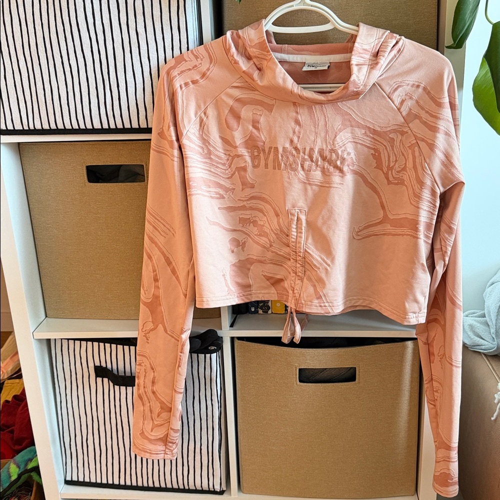 Gymshark Pink Marble Hoodie